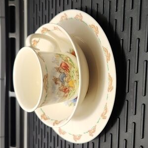 Vintage Royal Doulton Bunnykins 3 Piece Set